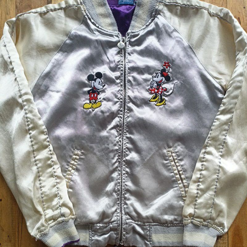 Jacket Sukajan Karakter Mickey & Minie Mouse "Disney" Size M