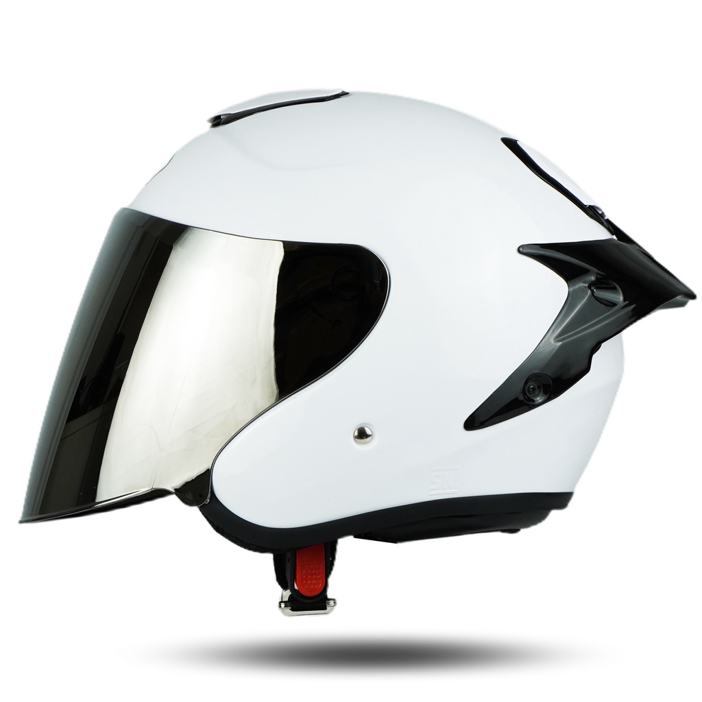 RSIX HELM POLOS SOLID DEWASA SNI EVEREST SERIES SILVER