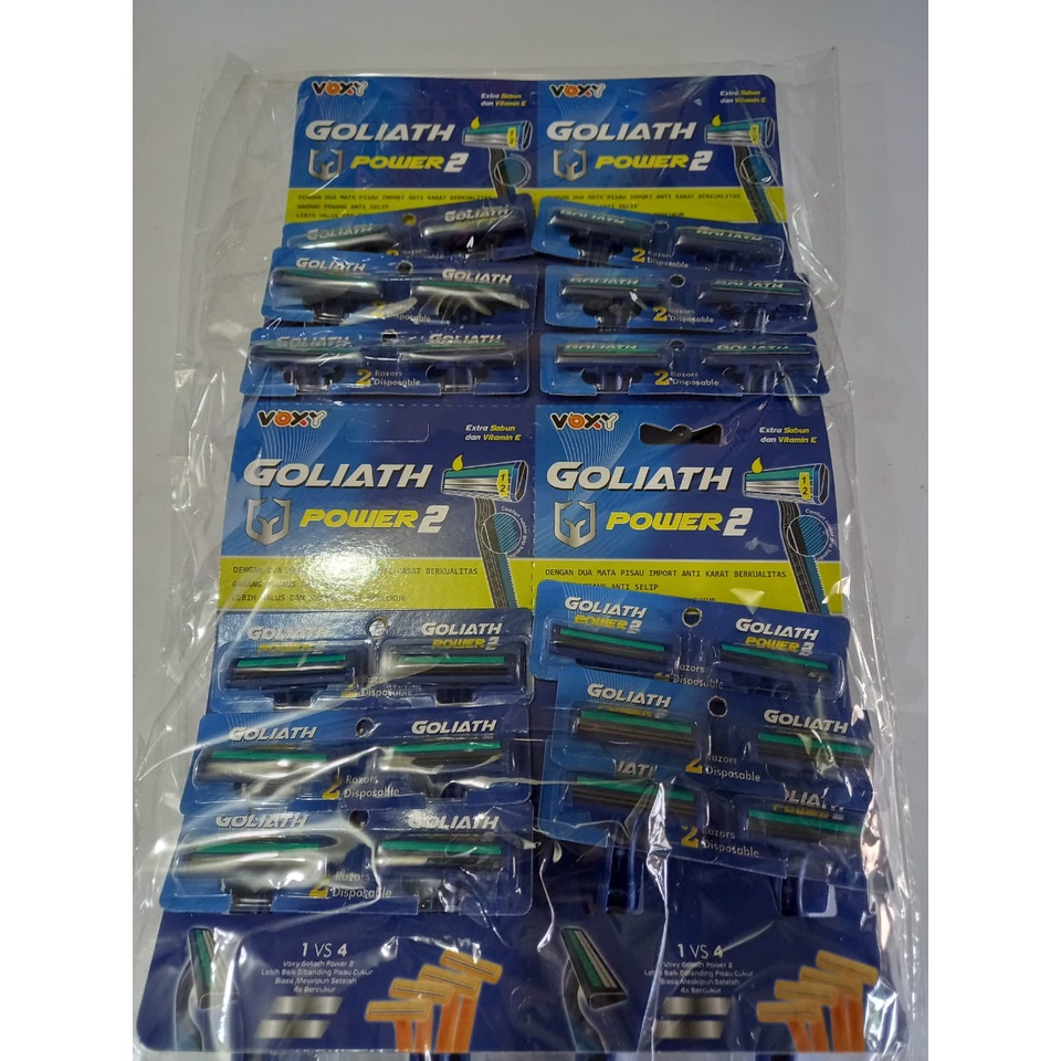 PISAU CUKUR BIRU MURAH GOLIATH 2 GOLIATH 3 (ECERAN ISI 2)