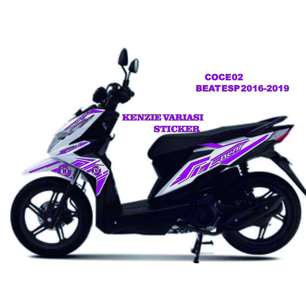 AKSESORIS Stiker Cuting Striping List Body VARIASI MOTOR HONDA BEAT FI New ESP 2016-2019  #02