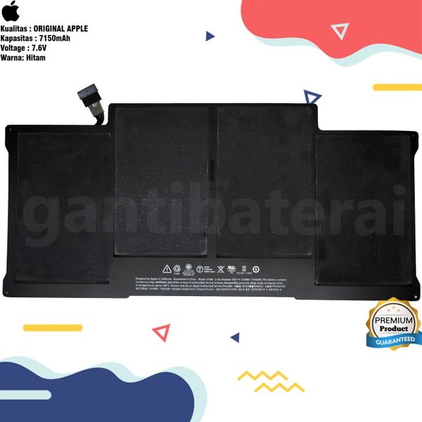 Baterai Macbook Air 13 A1466 (A1496)