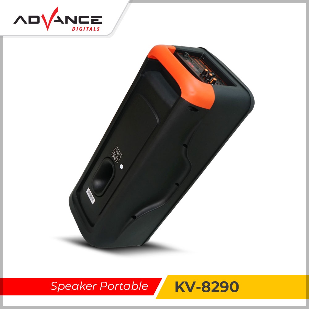 Advance KV-8290 Speaker Aktif Bluetooth 8&quot; Free 1 Mic Karoke RGB Light