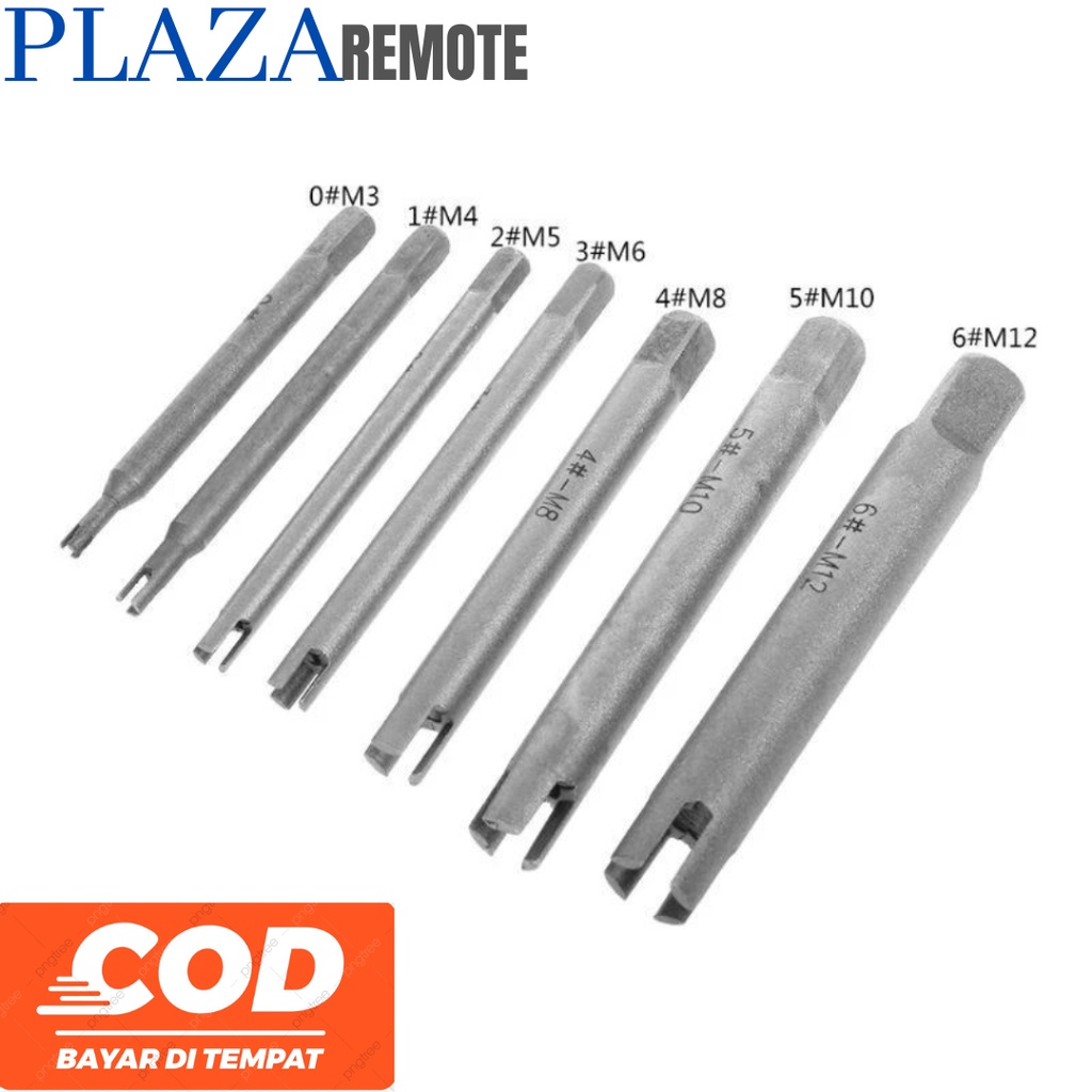 Remover Screw Tap Extractor Tools Drill Pengambil Baut Patah Bor Besi