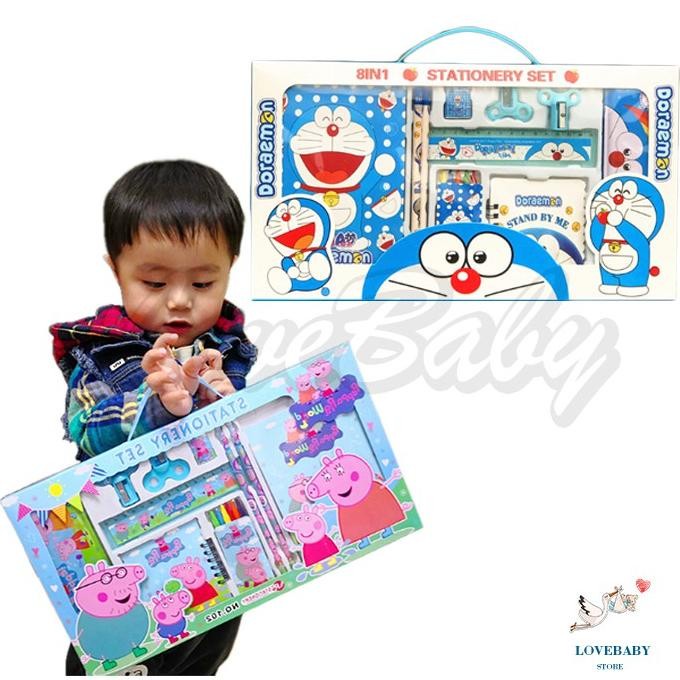 

Paket Alat Tulis 14 in 1 / Stationery Set / Study Set Anak Karakter / Set Alat Tulis Box Anak