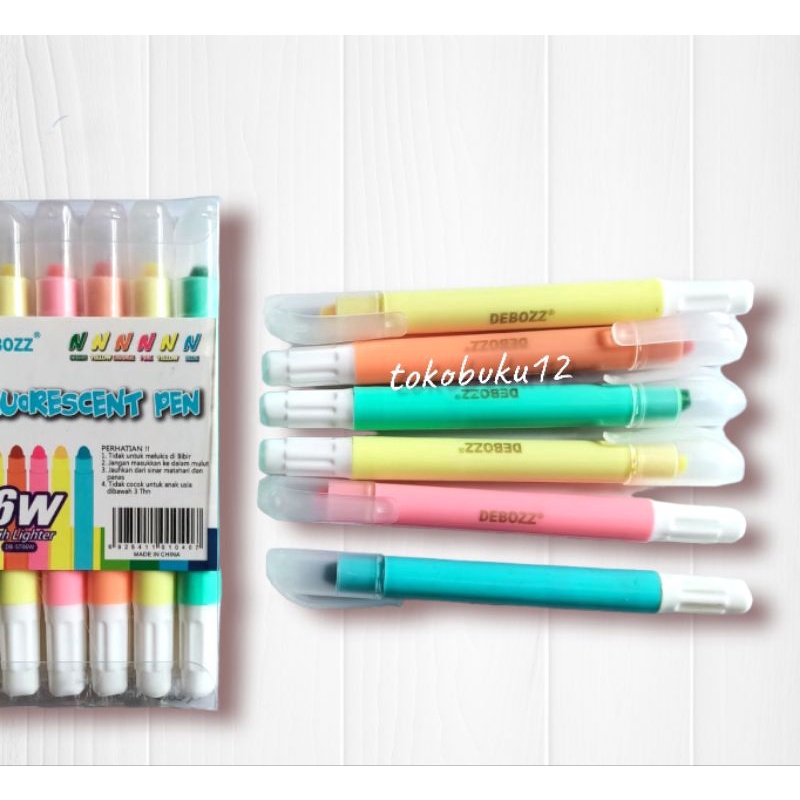 

Erasable Fluorescent Highlighter Penanda Dapat Dihapus Debozz DB-ST06W