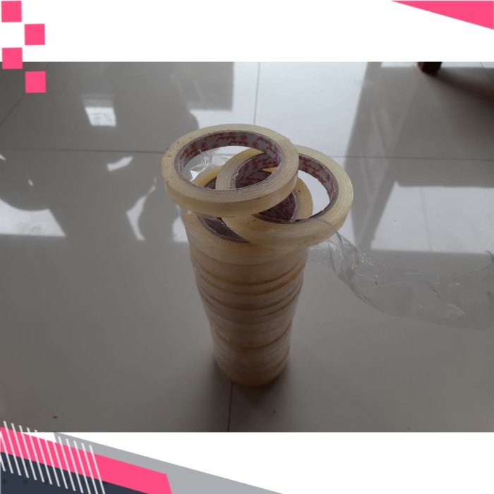 

~@~@~@~@] LAKBAN MURAH ISOLASI BENING PUTIH LEBAR 0.5 INCH 1 JARI 2 JARI DEWASA