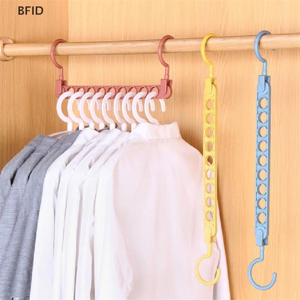 [BFID] Gantungan Baju Ajaib 9lubang Multifungsi folding hanger rotag Gantungan Baju [ID]