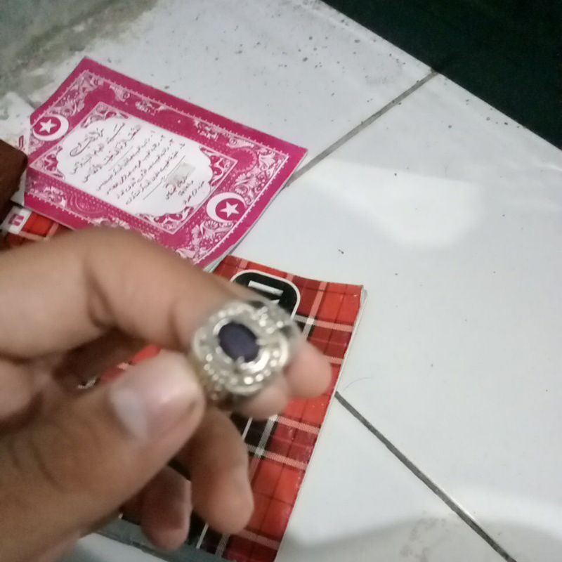 cincin batu akik kecubung Kalimantan