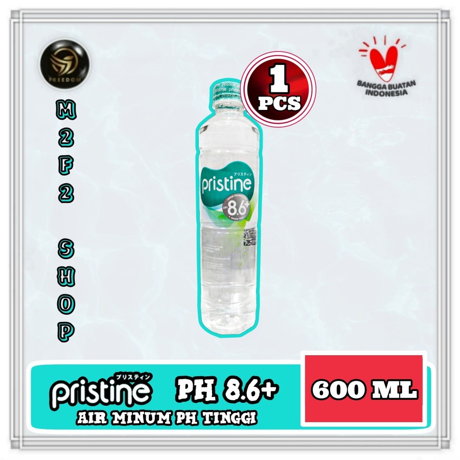 

Air Mineral Pristine pH8.6+ Botol Plastik Pet - 600 ml (Kemasan Satuan)