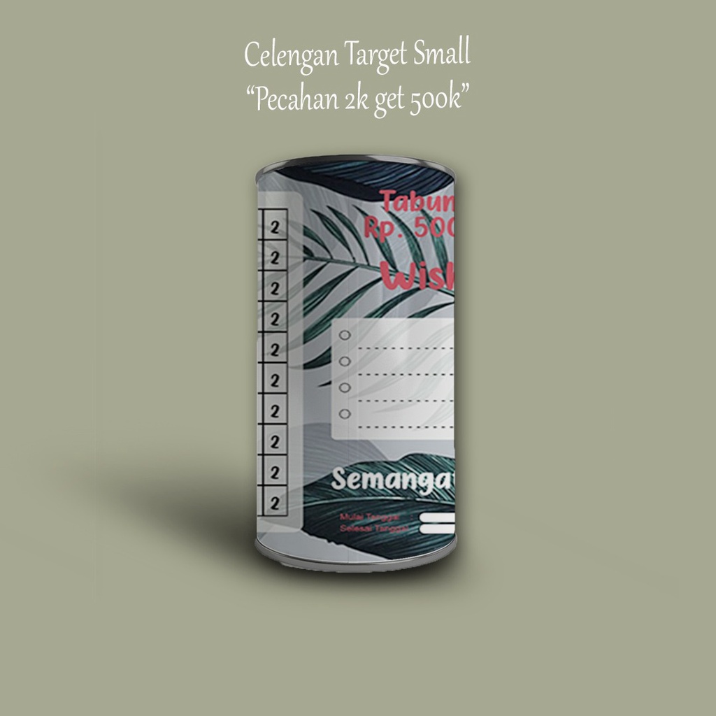 CELENGAN TARGET ISI 100pcs CELENGAN CUSTOM BEBAS DESAIN