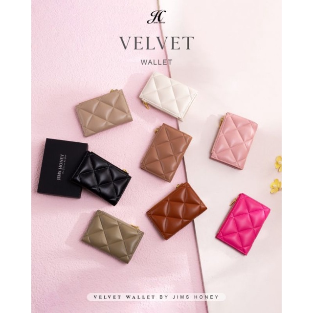 JIMS HONEY VELVET WALLET DOMPET WANITA MURAH LUCU 100% ORIGINAL FREE BOX