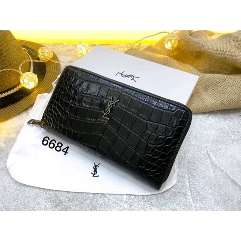 Dompet panjang 1 sleting wanita import Free box 668