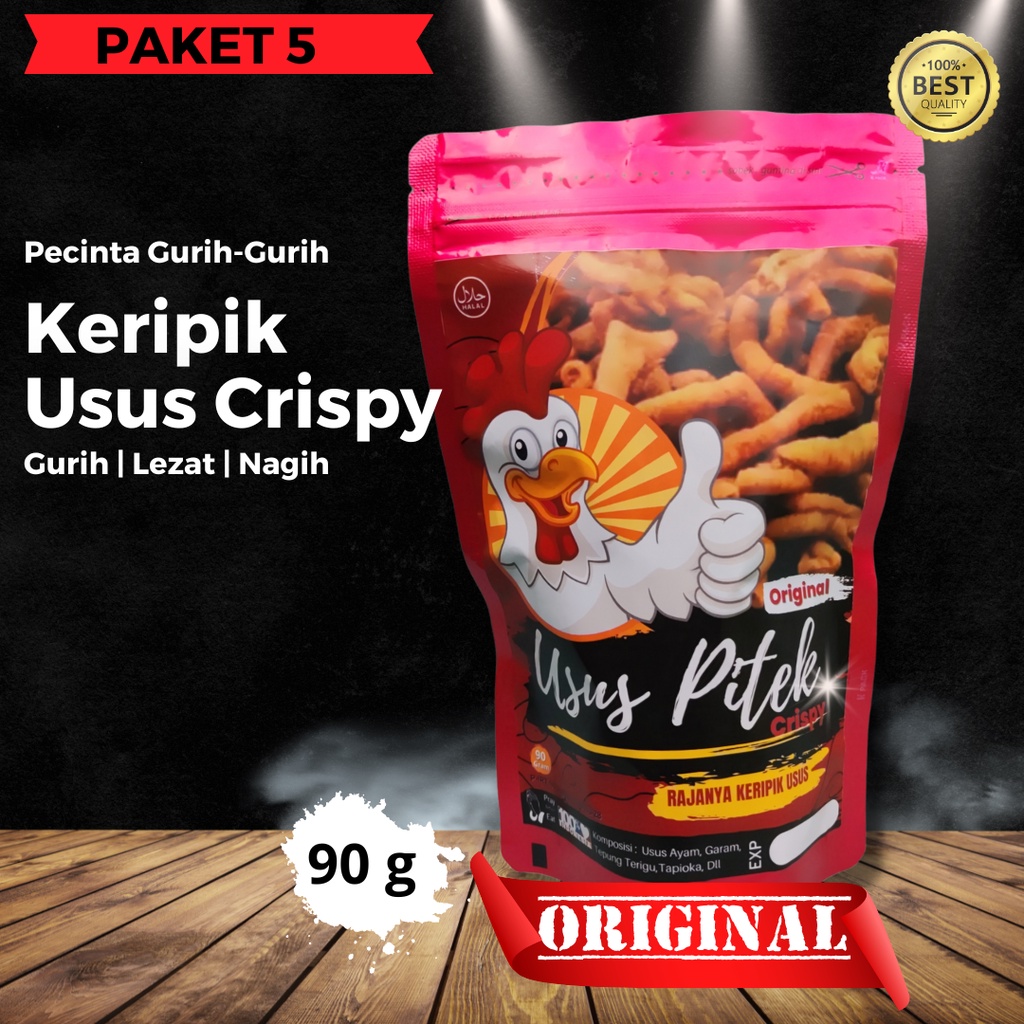 

Paket 5 Keripik Usus Ayam Crispy USUS PITEK Terlejat di Dunia