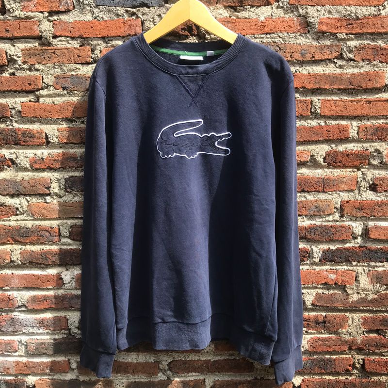 Crewneck Lacoste Big Logo Original Second Bekas