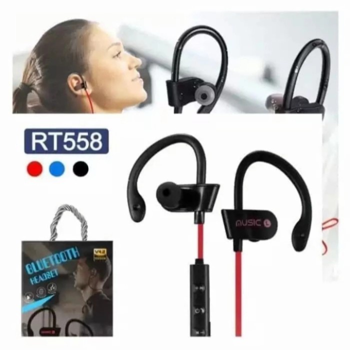 headset bluetooth WIRELESS SPORT BLUETOOTH HEADSET RT558 / RT558 HIGH QUALITY(X1C9) headset bluetoot