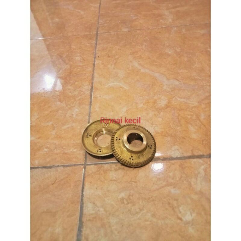 Burner kompor gas rinai kecil, burner kuningan kompor gas rinai kecil