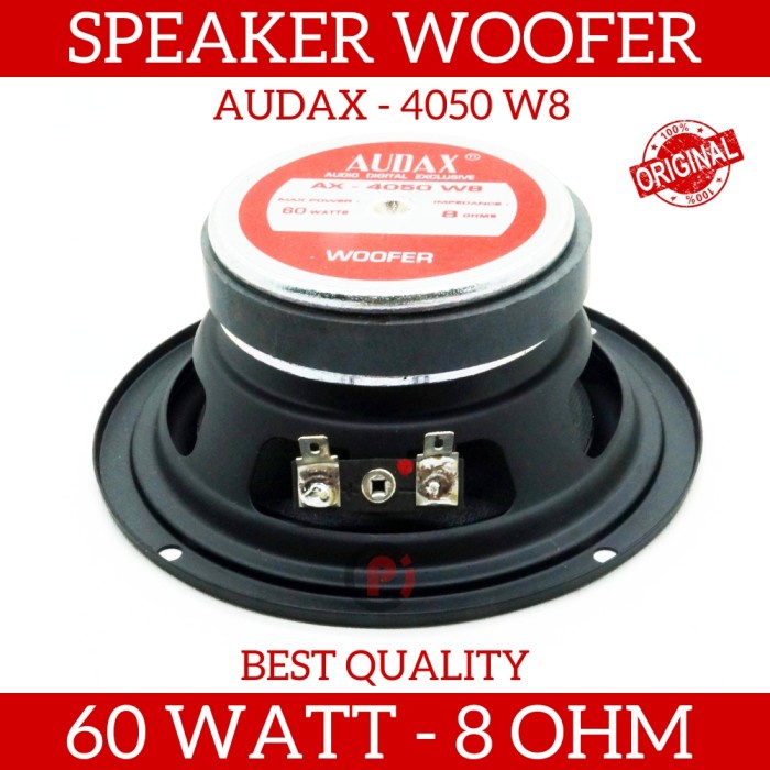 AUDAX AX 4050 W8 Speaker Ukuran 4 Inch Woofer Full Range 60 Watt 8 ohm