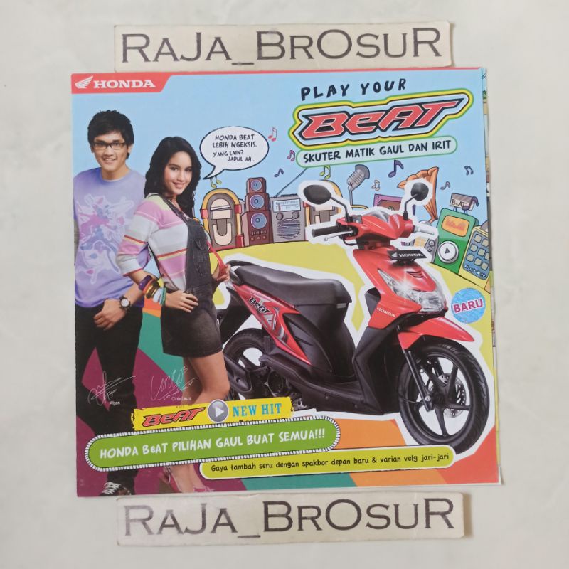 Poster brosur katalog leaflet Honda Beat Karburator Karbu 2010