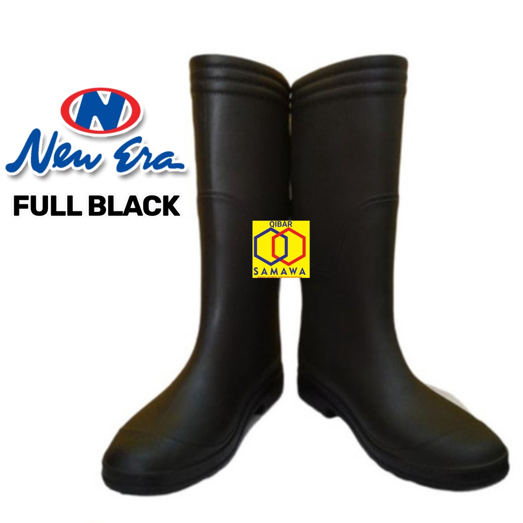 Sepatu Boot SERBAGUNA, Anti Air, Anti Minyak, Anti Slip. Untuk Rumah Sakit, Proyek Bangunan, Tol, Jembatan. Merk New Era, ISO 9001.