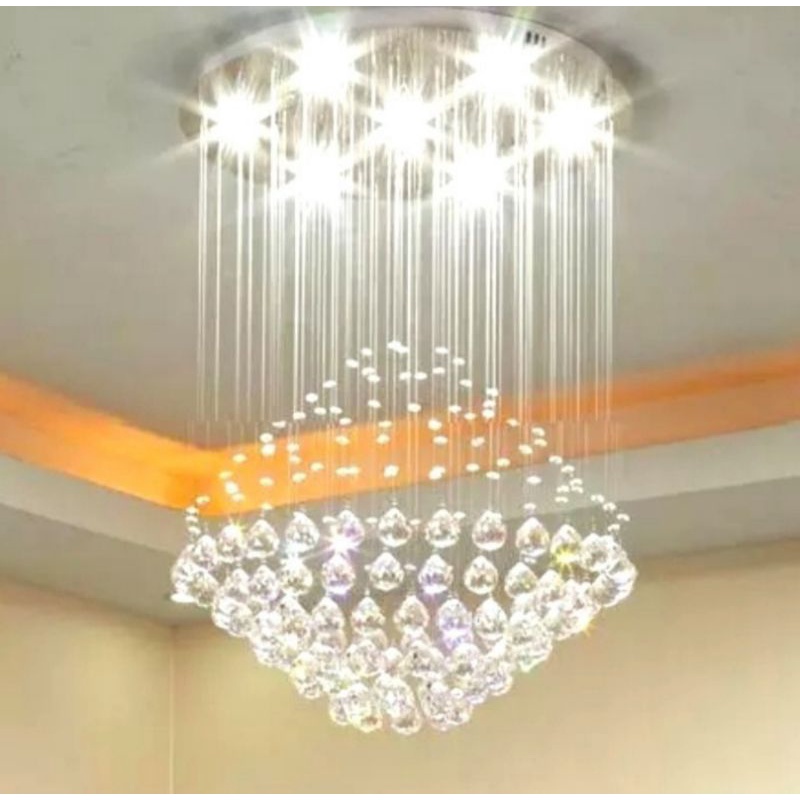 LAMPU PLAFON KRISTAL SLING LAMPU HIAS RUANG TAMU MINIMALIS