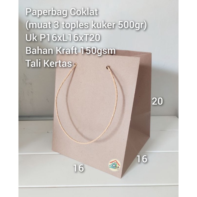 

Paperbag Coklat Uk P16xL16xT20