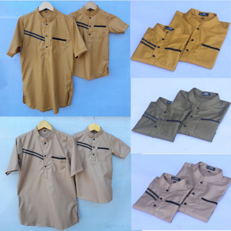 Baju Koko Kurta Couple Ayah Dan Anak Laki Laki