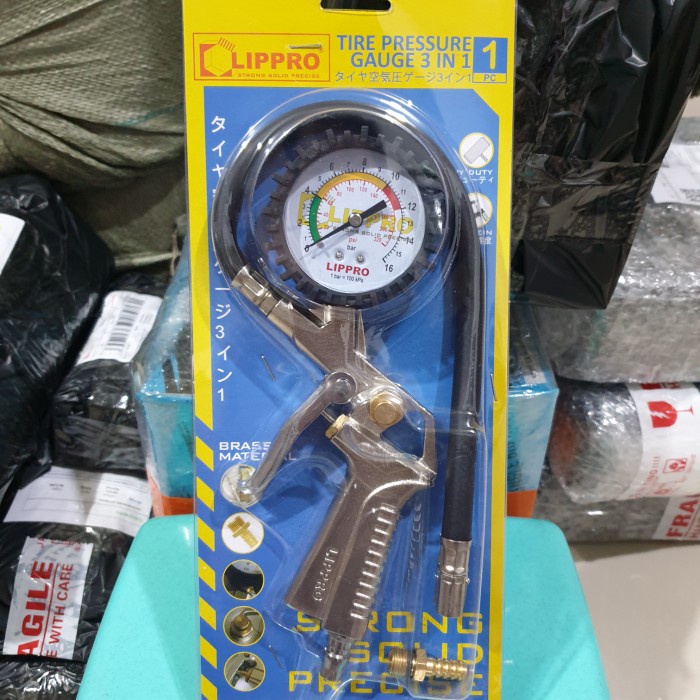 Pem Lippro Tire Pressure Gauge 3 In 1 Lippro Inflator Lippro 3 Fungsi