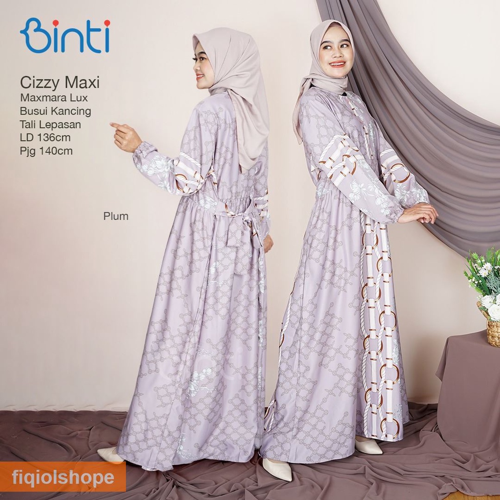 Binti Gamis Jumbo Cizzy Maxi Dress Muslimah 136