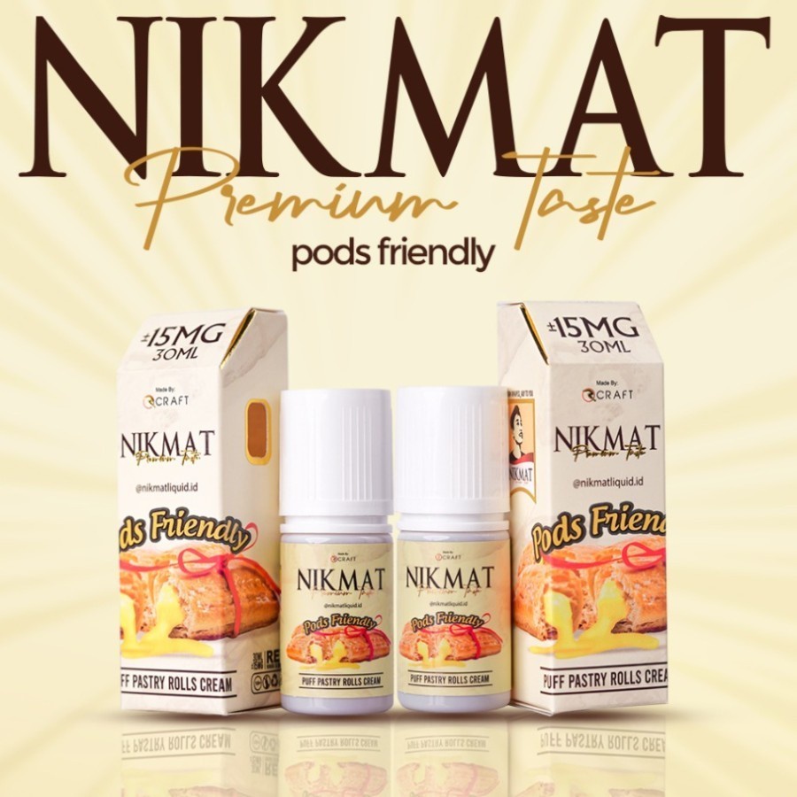 Nikmat Puff Pastry Rolls Cream Pods Friendly 30ML by Rcraft