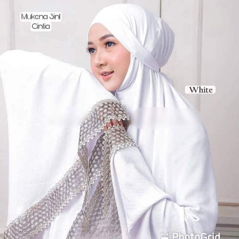 Mukenah 3 in1 cringkle jumbo/mukenah cringkle renda/mukenah cringkle airflow premium