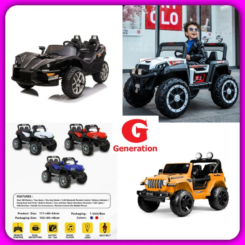 Mainan Mobil Aki Anak Jeep Aki Childern's Car Toys Accu Mainan Mobil Anak