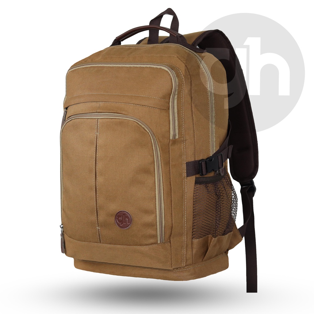 GHbag New Arrival - Tas Ransel Canvas HDN Backpack Up to 15,6 inch - Tas Pria Tas Wanita Daypack