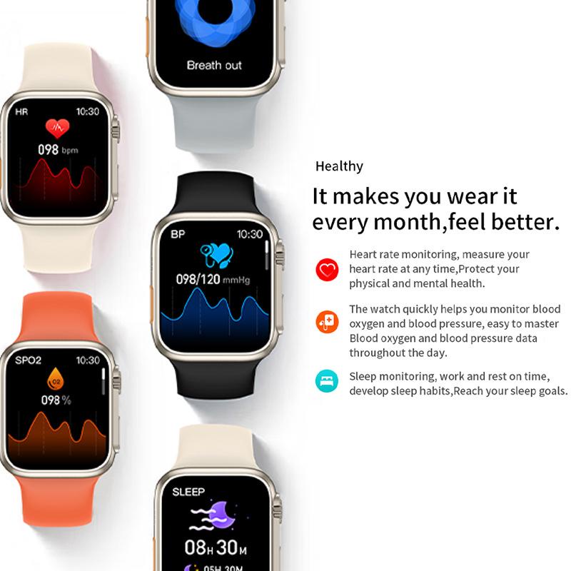 【COD】Newest Smartwatch SW17 (Z59 Ultra) Series 8 Full Touch HD Screen Wireless Charging Silicon Strap Supports NFC 128GB Memory