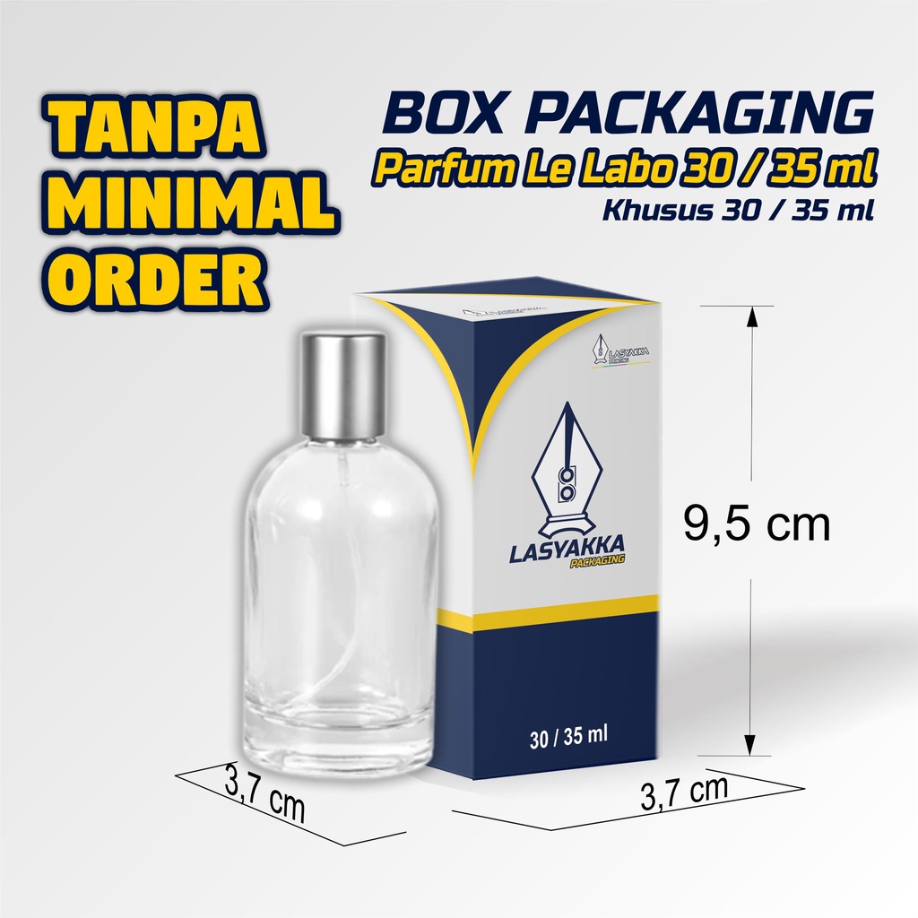 

box parfum LE LABO CUSTOM KHUSUS 30 - 35 ml / box packaging CUSTOM / box ukuran parfum le lalabo