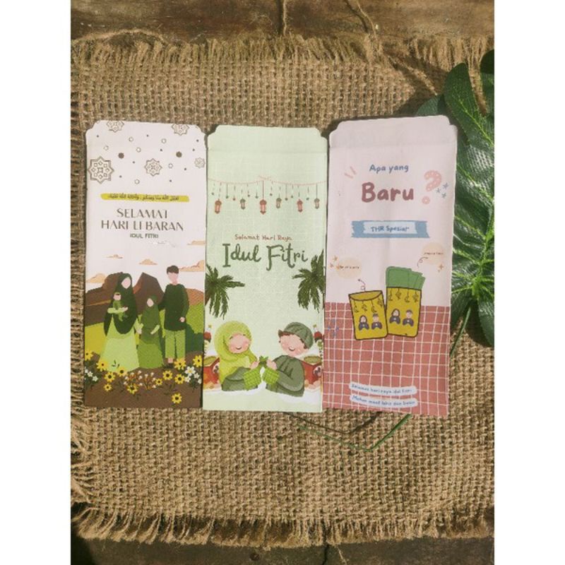 

Amplop Lebaran Uk L 8x20 @1 pack isi 10 lembar mix