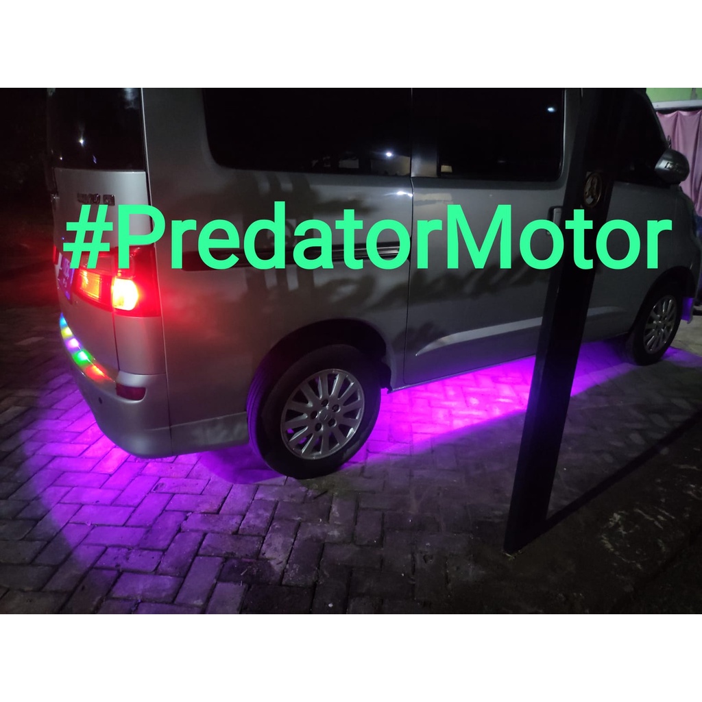 DIPAKAI TUKANG VARIASI LAMPU KOLONG BAWAH BODY MOBIL LED STRIP OUTDOOR ANTI AIR 12V 5M