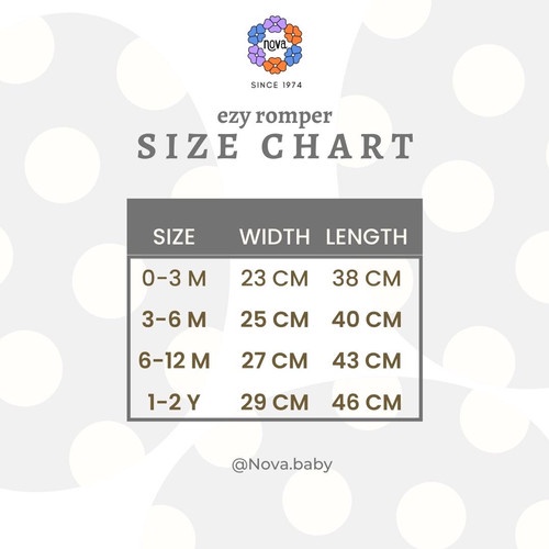 Nova Ezy Romper Print - Playsuit - Jumper Romper Bayi