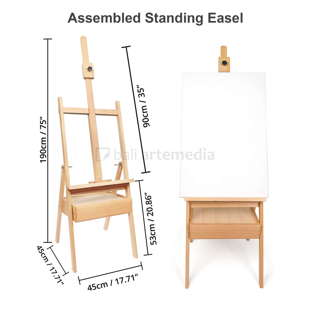 DIY Standing Easel Studio Drawer C0041 (Installation not Included)