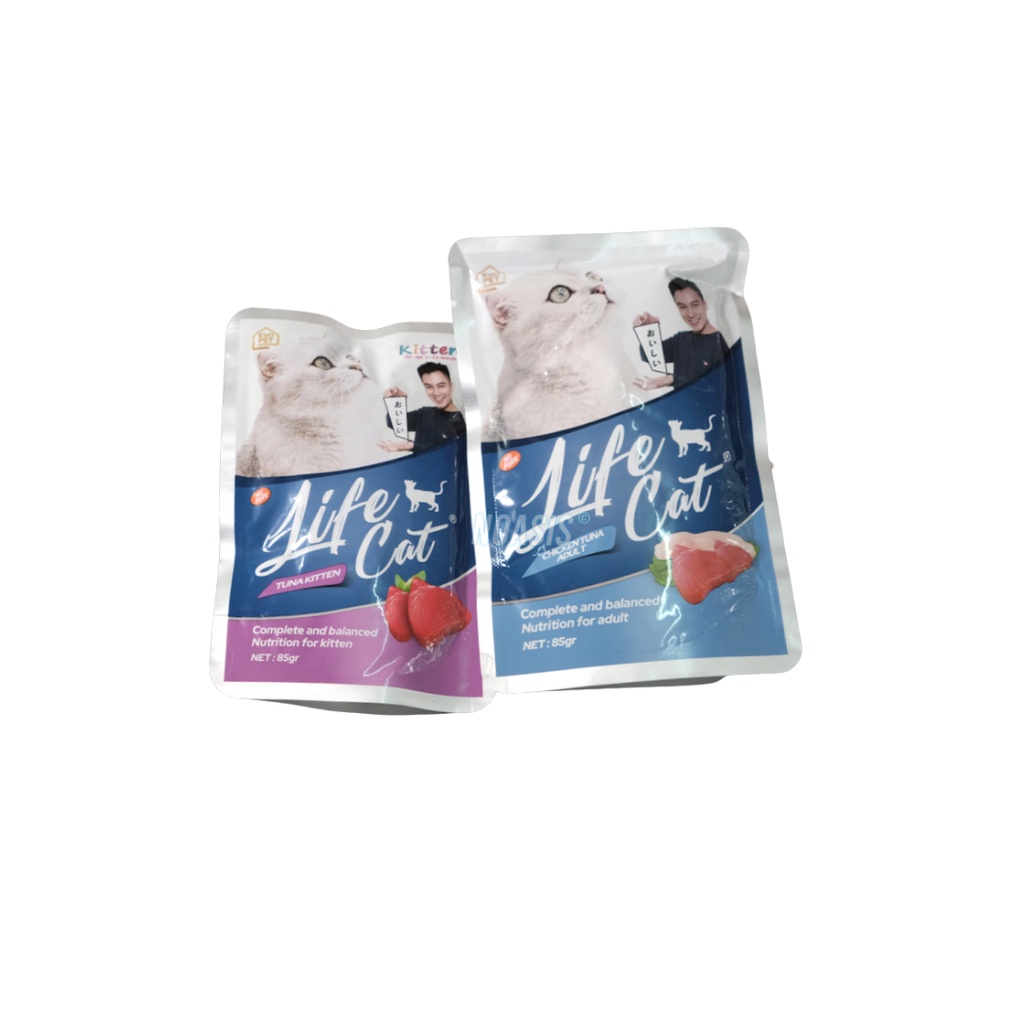LIFE CAT POUCH Baim Wong 85gr 85 gr Wet Food makanan kucing