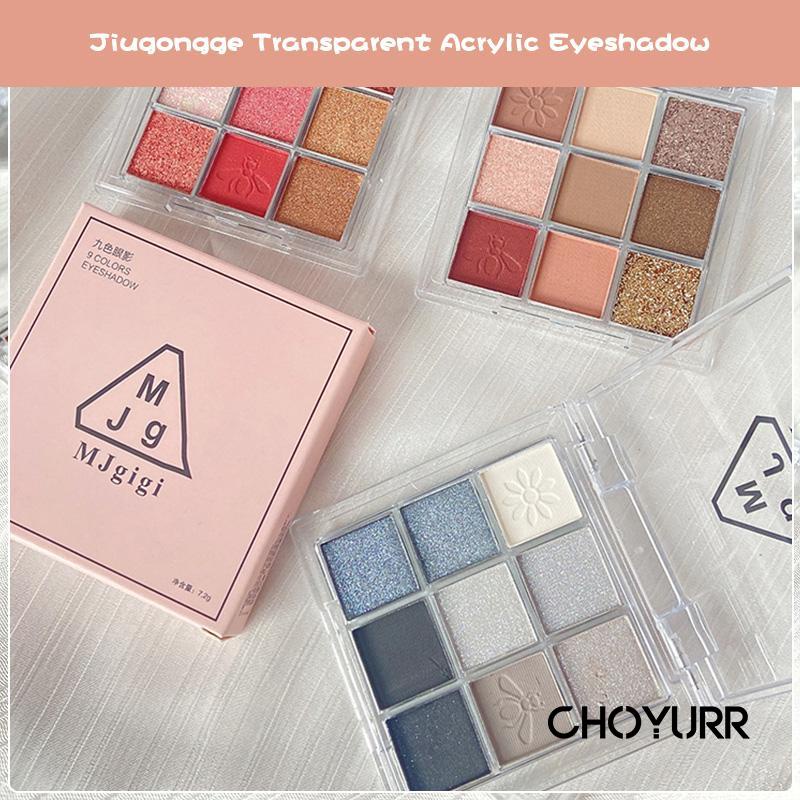 【COD】Eyeshadow Palette Waterproof 9 Warna Glitter Matte Pearlescent Sparkling Non-Smudge Korean Original Import-CH