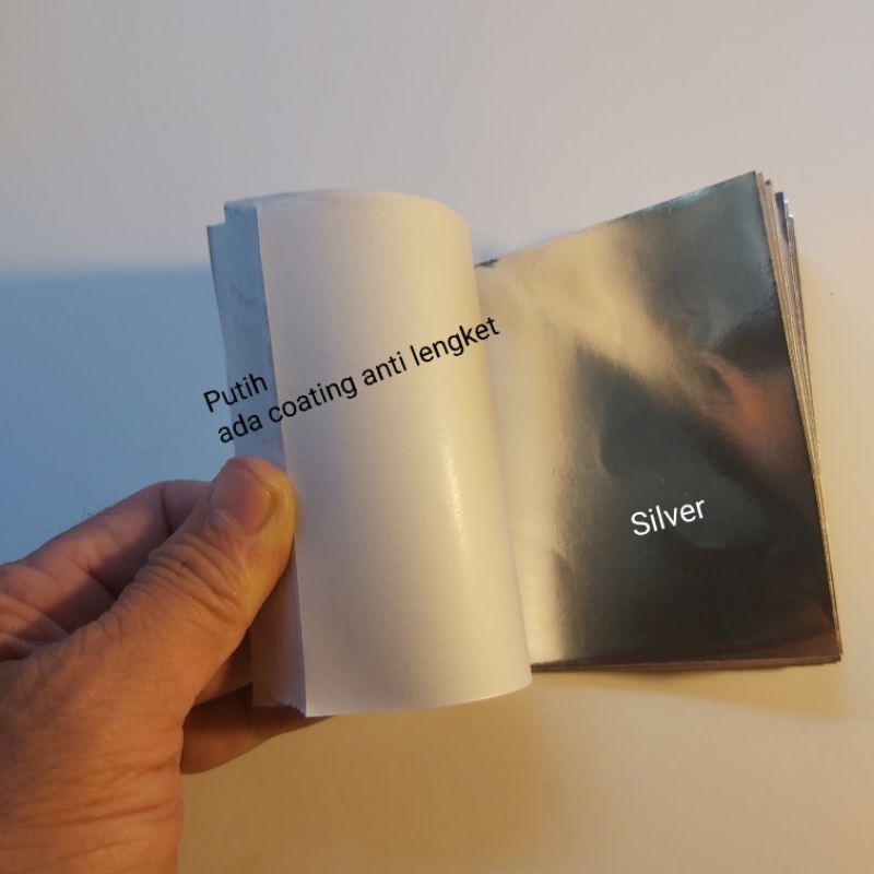 Kertas Aluminium Foil / Kertas Bungkus Permen Cokelat - 100 Lembar