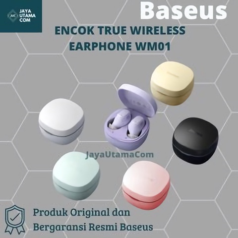 Baseus True Wireless Bluetooth Earphone Mini Earbuds TWS WM01 ORI