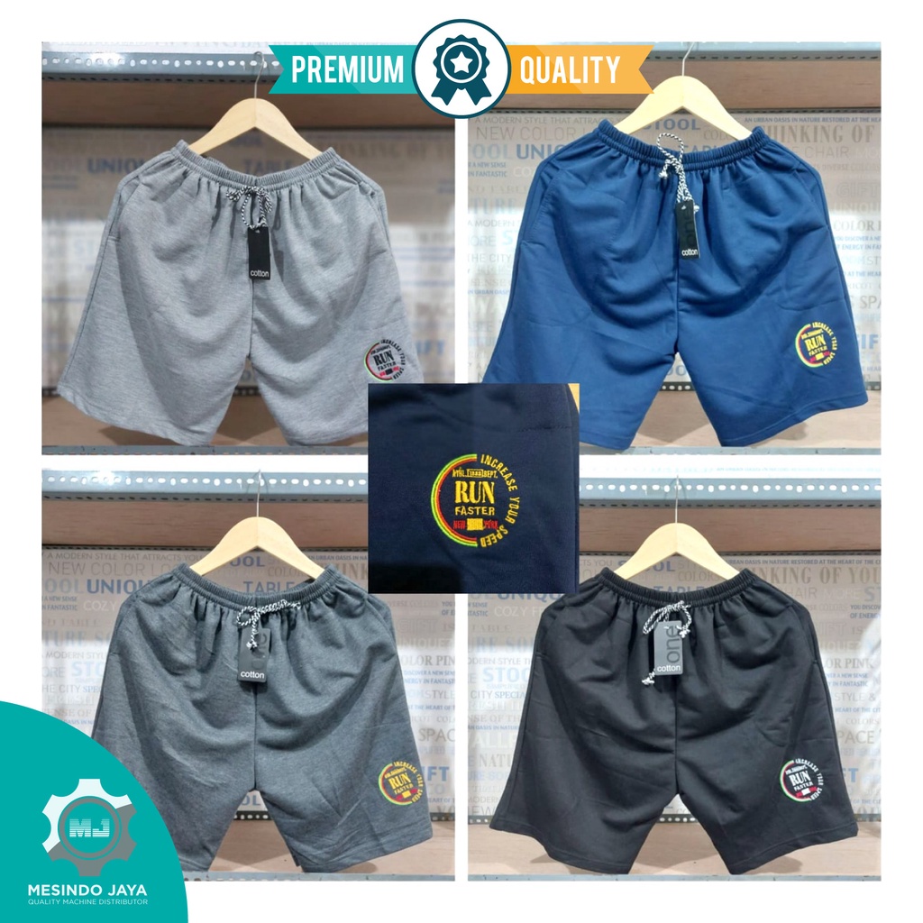 Celana Pendek Pria / Cowok / Laki-Laki Celana Santai Distro Gym Running Jogging Men Men's Short Pants Baby Terry Premium