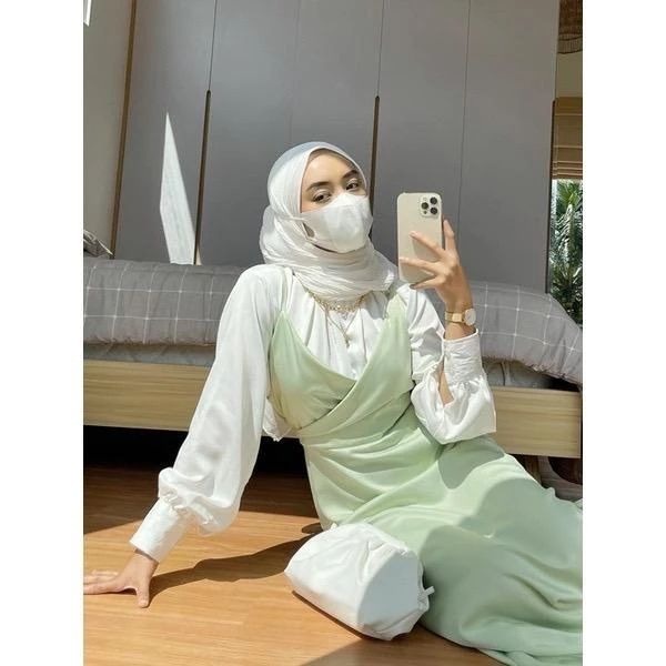 Alina overall dress | overall wanita