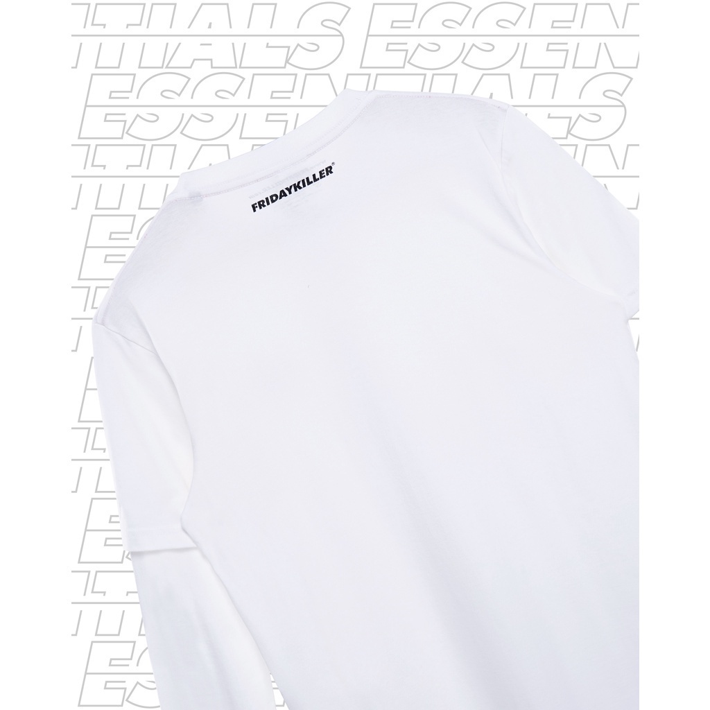 KAOS LENGAN PANJANG FRIDAY KILLER | GEET WHITE LONG SLEEVE