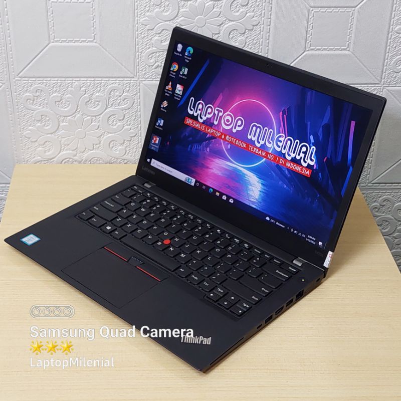 Lenovo ThinkPad T470s Intel Core i7-7600U RAM 8GB SSD 256GB Ori Berkualitas Bergaransi