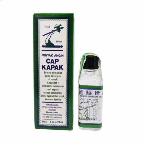 Minyak Angin Cap Kapak 5 ml - Minyak Anti Masuk Angin