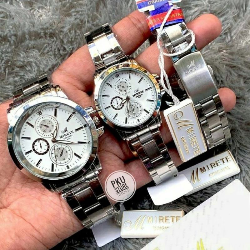 JAM COUPLE PRIA DAN WANITA MIRETE ORIGINAL