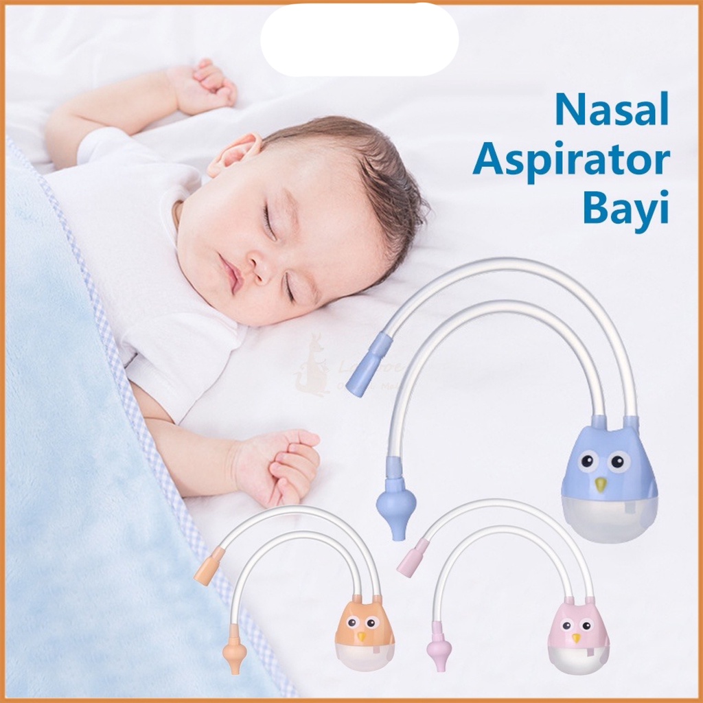 Nasal Aspirator Alat Penyedot Ingus Bayi Karakter Burung Hantu | Selang Silicone Pembersih Hidung | Sedotan Ingus Nasal Motif Owl Baby (BIC)