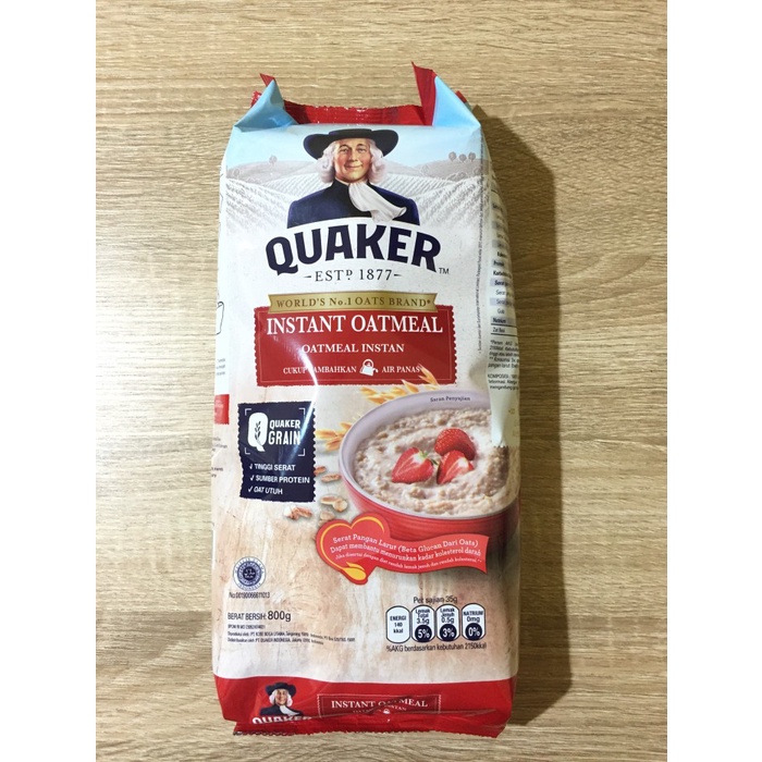 

[BISA COD] Quaker Oat Instant Oatmeal Merah 800gr